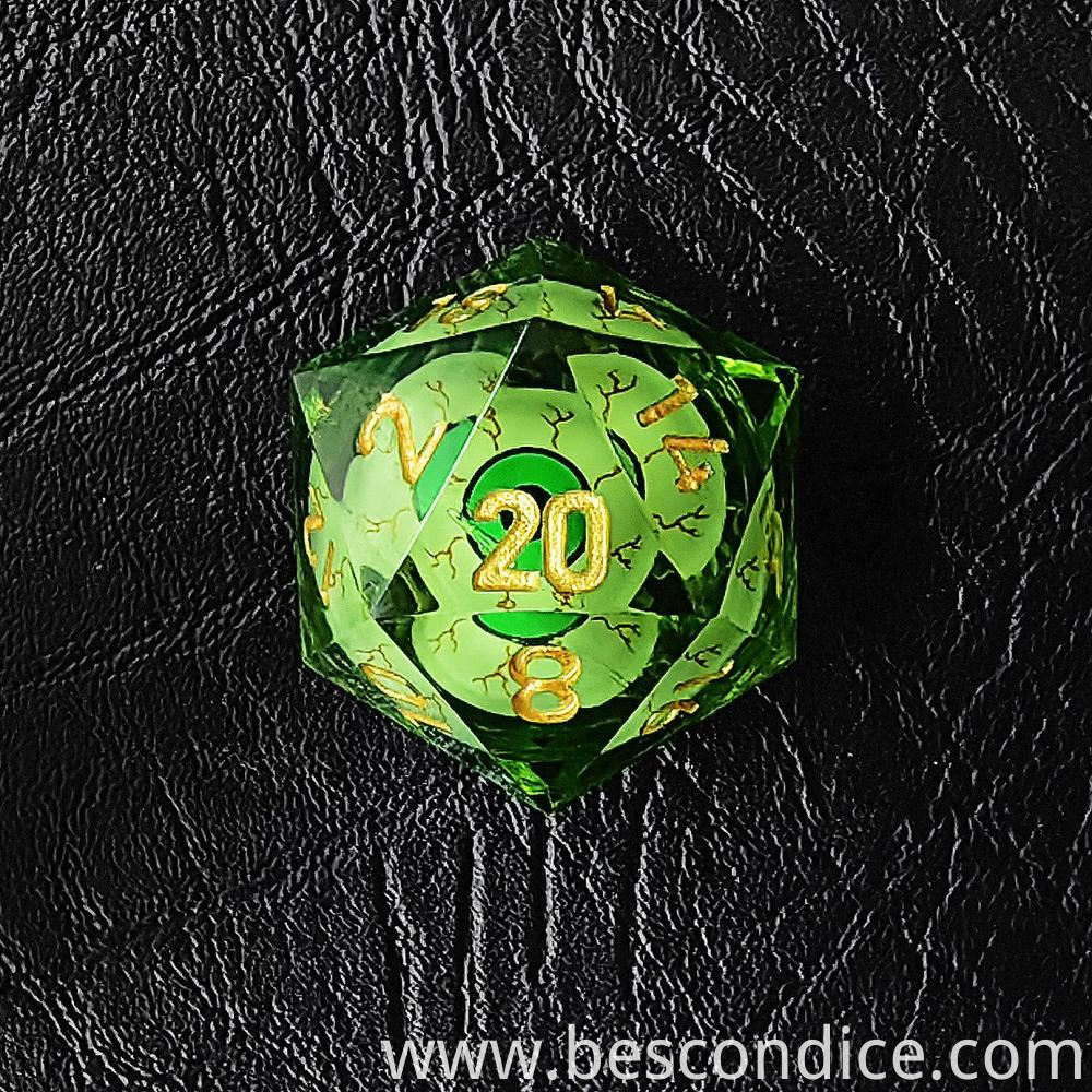 Wizard Eye Liquid Core Dice 20 Sides 4